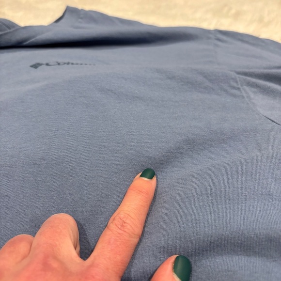 Columbia Men's Heaven Explore Outdoors Graphic T-Shirt Blue Short Sleeve XL - Picture 6 of 12